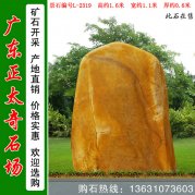  1.6米高黃蠟石公園草坪點綴景石 編號L-2319